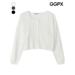 [GGPX]부클 썸머 린넨 숏 니트 가디건 (GP7KG012F)