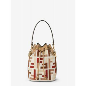 [FENDI] 라프리마 여성 버킷 가방 Mon Tresor FF 자카드 패브릭 앤 레더 백 8BS093 AYDFF1TVK MLCGREZZOOS /12