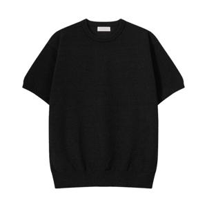 [리빌모아]남자 데일리 라운드넥 솔리드 반팔 니트티 SG-KNH-Q06