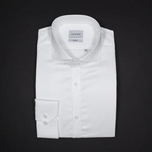 [YEZAC] 세련된 와이드카라 120수 솔리드 슬림핏 셔츠 (YJ4SUS520 WH)