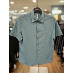 [바쏘옴므] Z2TT98A 25년 S/S 그린 기본 반소매 셔츠