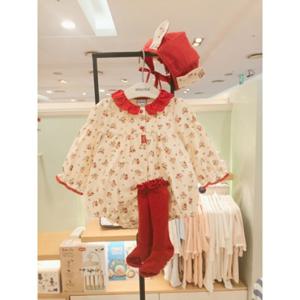 [압소바] (빨강) 25FW 허브 우주복 (보넷 장말) (A2522312)