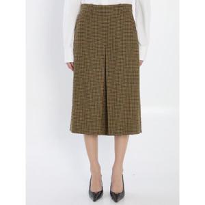 SAINT LAURENT Plaid wool skirt-pants 8310732232