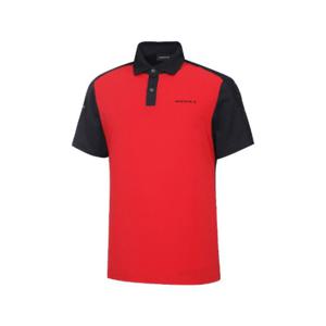 와이드앵글골프반팔티 KQJ WMM24213R2 남성 TO PRO 우븐 믹스 폴로 티셔츠 M (Red)