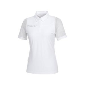 와이드앵글골프반팔티 KQJ WWM24276W2 여성 CO 메쉬 슬리브 폴로 티셔츠 L (White)