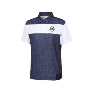 와이드앵글골프반팔티 KQJ WWM24253N2 여성 CO RECOTTON 보더 블루종 티셔츠 L (Indigo)