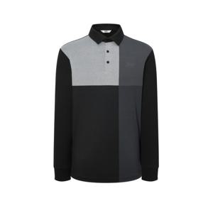닥스 골프 남성 24FW 스테디셀러컬러블럭 스트레치 긴팔 폴로티셔츠 (BLACK) WGTS4C101BK