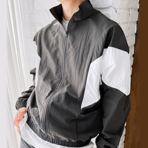 [리빌모아]남자 루키 반목 배색 나일론 집업 자켓 5C-JUA-Q088-