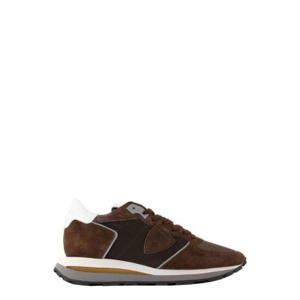 남성 Philippe Model Tropez 오트 레이스업 스니커즈 W023MONDIALBRUN