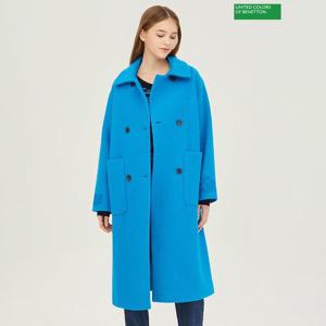 [베네통] 카이로 체크 롱 코트 BACT65361_TQ