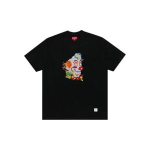 25 SS 슈프림 시퀸 장식 반소매 티셔츠 FW21KN48BLK TP441128660