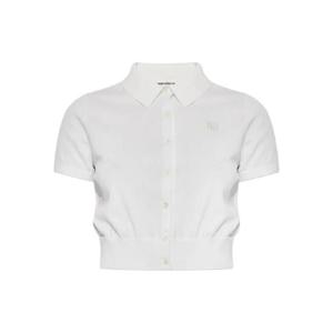 25 SS 알렉산더왕 button front short sleeve knit top 4KC3253065104 TP441159995