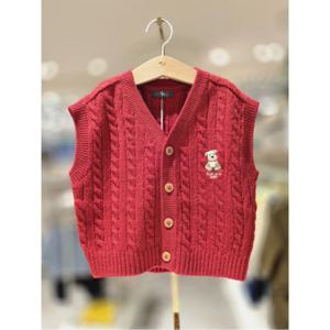 블루독베이비 10 25FW가을신상(RD)블루독 브이넥 니트베스트 (45A1922002)