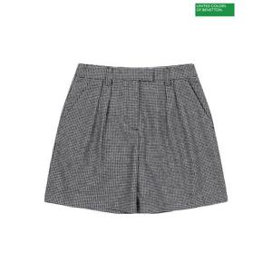 [베네통] Hound check pintuck pants 3F_40DWD9010_901