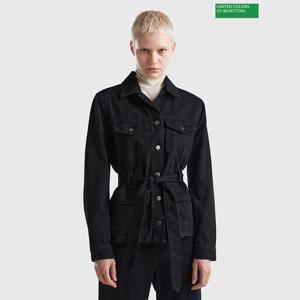 [베네통] Belted denim jacket 3F_2YO7DN02X_800