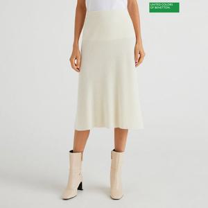 [베네통] Ribbed knit skirt 3F_1044D0008_IV