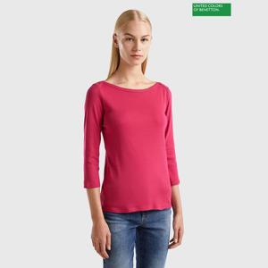 [베네통] Basic boat neck t-shirt 3F_3GA2E16A1_2E8