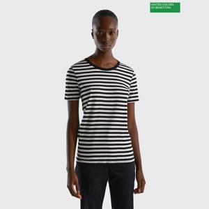 [베네통] Striped short sleeve t-shirt 3F_3OA6E16A0_BK