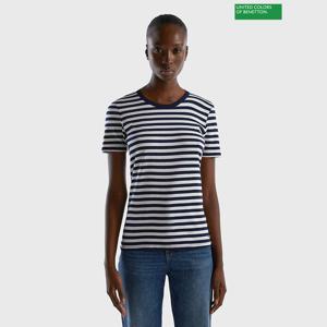 [베네통] Striped short sleeve t-shirt 3F_3OA6E16A0_NY