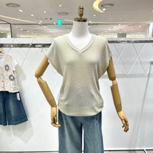 [밸리걸] 샤이닝 브이넥 니트 608330