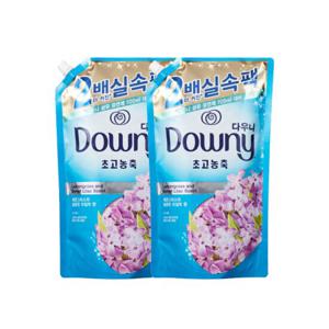 다우니 리필 실속팩 라일락 (블루) 1.6L 2ea