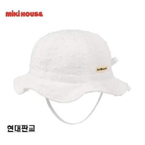 [미키하우스] HB 여아 화이트 셔링 모자 (17L209101)
