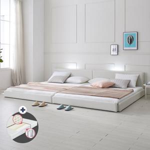[지베스] 스테디2 LED 슬림오픈 패밀리침대 Q+Q+라텍스40T