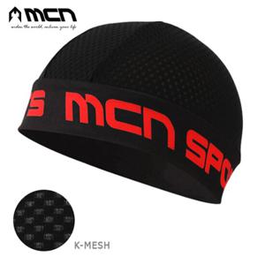 MCN K매쉬 스컬캡 블랙레드 땀흡수 이너캡 자전거모자