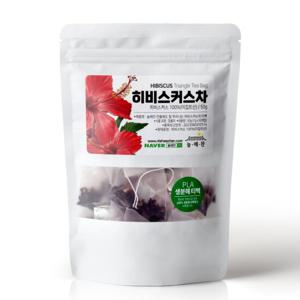 늘해찬 볶은 히비스커스 꽃차 삼각티백 대용량 50티백