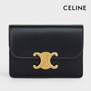 [블랑앤꼴레뜨] 셀린느 트리오페 샤이니 카프스킨 카드지갑 (CELINE AS보증)