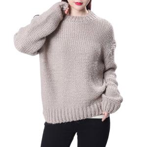 [시에로]리버스조직라운드루즈핏니트 (SG1KTF255)