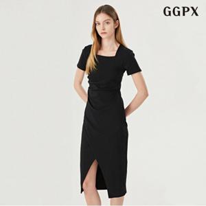 [GGPX]스퀘어넥 미디 원피스 (GOBOW022D)