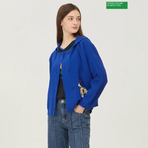 베네통 강아지 후드 니트가디건 BAKC04341_BL