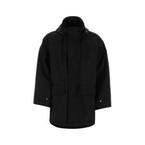 우영미 남성 블랙 나일론 파카 자켓 W241JP01 916B