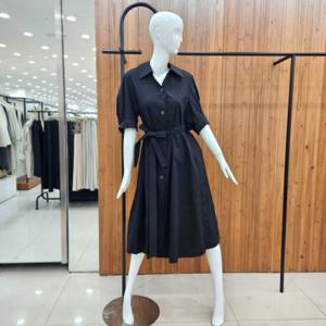 [지컷]지컷 백 플리츠 벨티드 원피스 7224337700