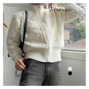 [앳마크]ATMARK 숏다이아패턴플리스점퍼_AA49JP004G