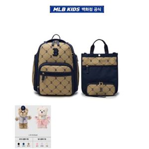 [MLB키즈]25년 자카드 모노그램 3PCS 책가방 세트(7ABKMD35N 43NYS)