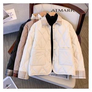 [앳마크]ATMARK 체크포인카라퀼팅경량패딩_AA49PD015G