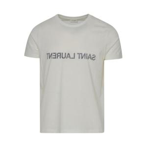 생로랑 반팔 티셔츠 663278Y37AW9744 White