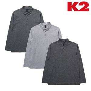 [케이투 (행사)]남성 시그니처 자카드 긴팔 카라 티셔츠 (KMP23265)