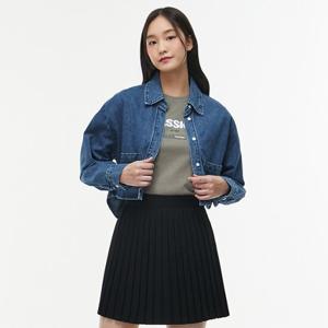 [랩][연예인 착용 상품]아웃포켓 포인트 크랍데님 블라우스(AQ1DB260)
