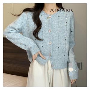 [앳마크]ATMARK 데미지트임펄장식니트가디건_AA51CD031G