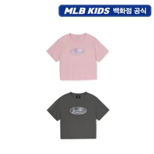 [MLB키즈PG] 빈티지 모노그램 여아 크롭 티셔츠 2종 택1 (7FTSMV153)