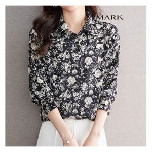 [앳마크]ATMARK (77까지)쉬폰블러플라워셔츠_AA51SH021G