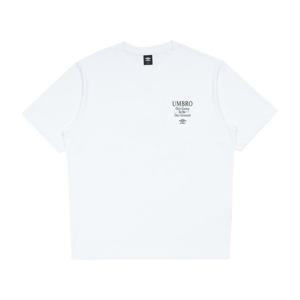 엄브로 레이트 체크아웃 프레쉬 레터링 반팔 티셔츠 UQ221CRS48WHT