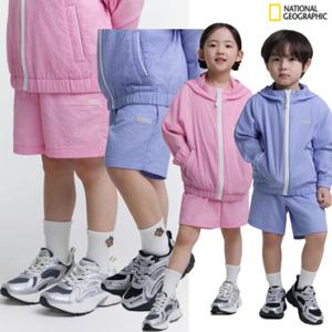 [내셔널지오그래픽키즈] K252UHP310 토들러 시어서커 5부 반바지 (남아 여아 반바지) 100 120 사이즈 아동