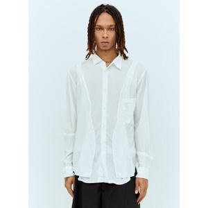 25 SS 꼼데가르송 남성 패널 셔츠  hpl0156010wht