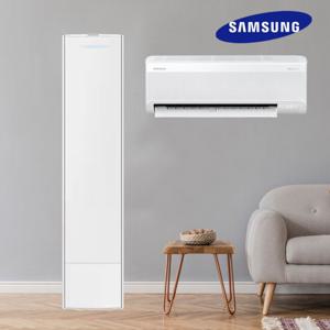 삼성 AI 투인원 인버터 무풍 갤러리 2in1 에어컨 19+6평 가정용 AF80F19D25WRS 실외기 리모컨포함