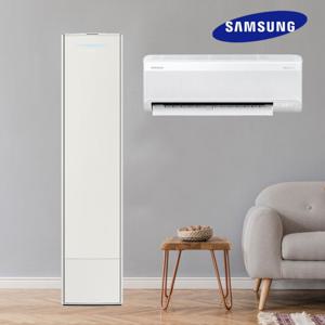 삼성 AI 투인원 인버터 무풍 갤러리 2in1 에어컨 17+6평 가정용 AF80F17D22BRS 실외기 리모컨포함