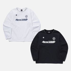 [데상트공식][50% OFF] 스포티 우븐 맨투맨 SP223UWH41